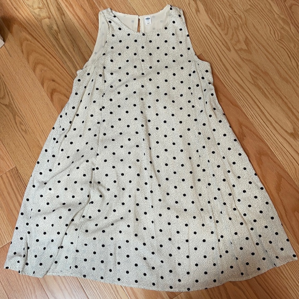 Black and White Polka Dot swing Dress
